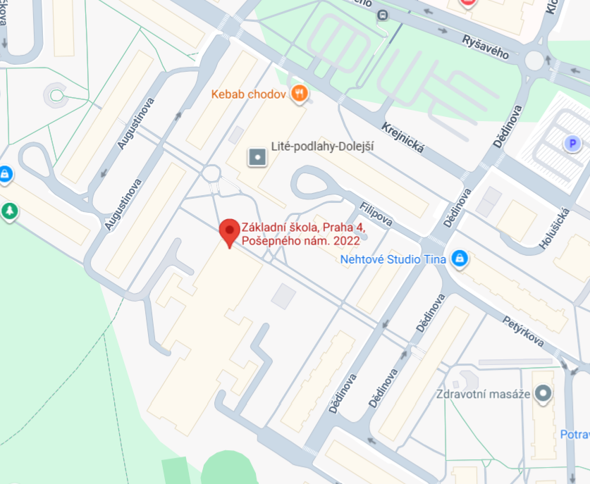 Mapa — ZŠ Pošepného náměstí 2022