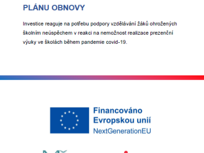 Stále pokračuje program Národní plán obnovy: Doučování