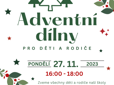 Pozvánka na adventní dílny