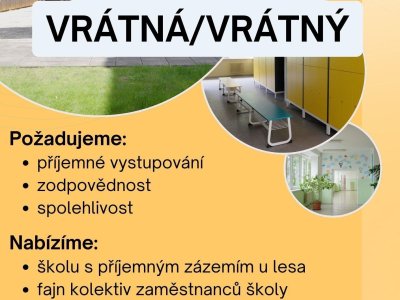 Staňte se součástí našeho týmu na pozici: Odpolední vrátná/vrátný
