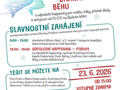 ZŠ Pošepného náměstí Vás zve na 5. ročník charitativního běhu!