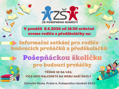 Setkání s rodiči budoucích prvňáčků a přípravné třídy