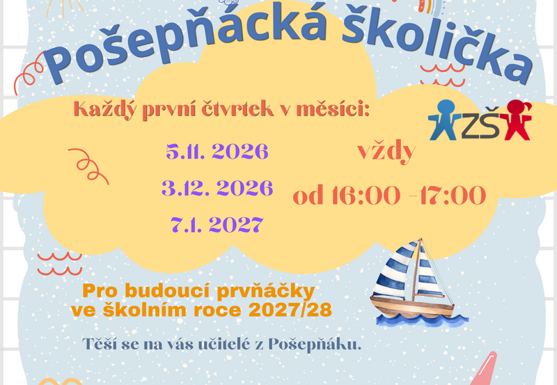 Pošepňácká školička 2026/27