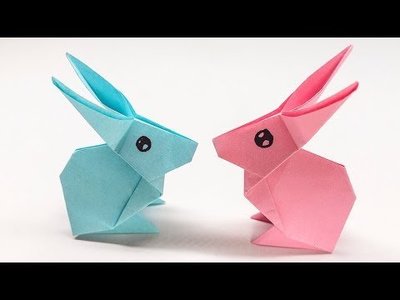 Pč a VV - Vyrábíme jarní origami - ptáček a zajíček