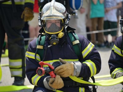 Návštěva hasičů ve Strašnicích - 22. 6. 2022 (oddělení Sovička a Chobotnička)